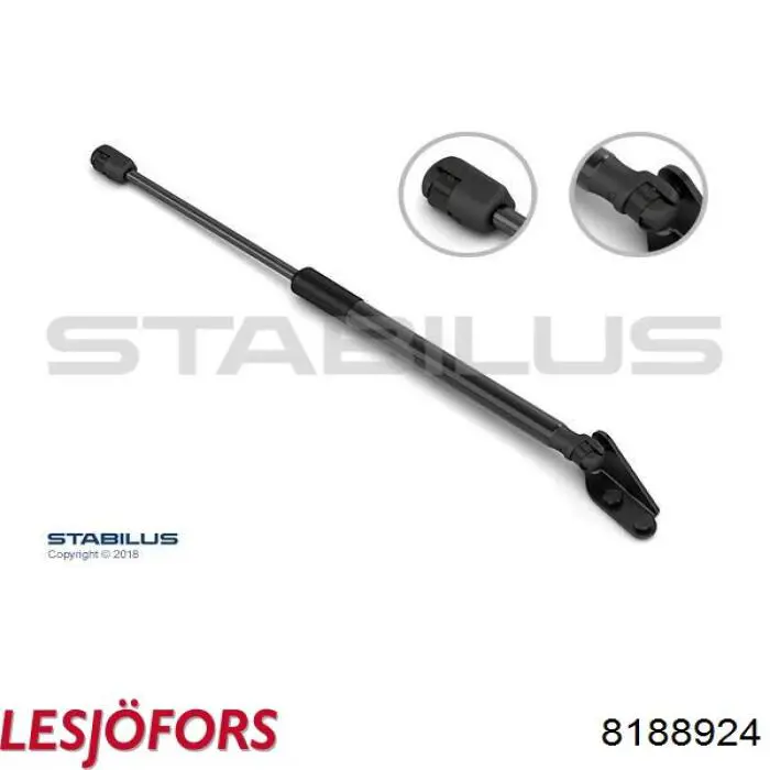 Амортизатор двері задньої Lesjofors 8188924 ціна, від 16.77 USD