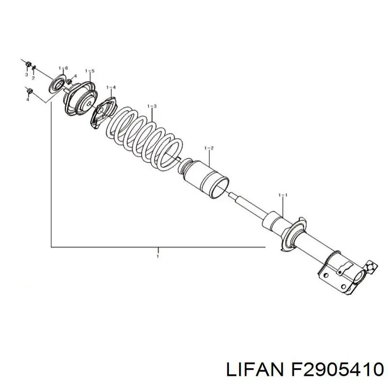 F2905410 Lifan Кріплення переднього амортизатора