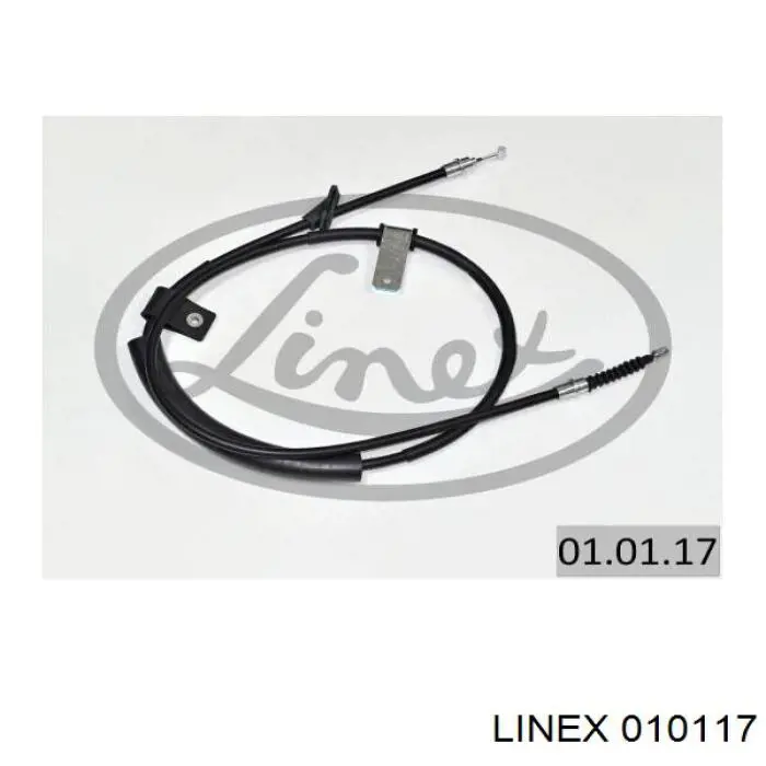 Купити 010117 Linex Трос ручного гальма задній, лівий