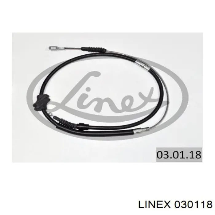 Купити 030118 Linex Трос ручного гальма задній, правий/лівий