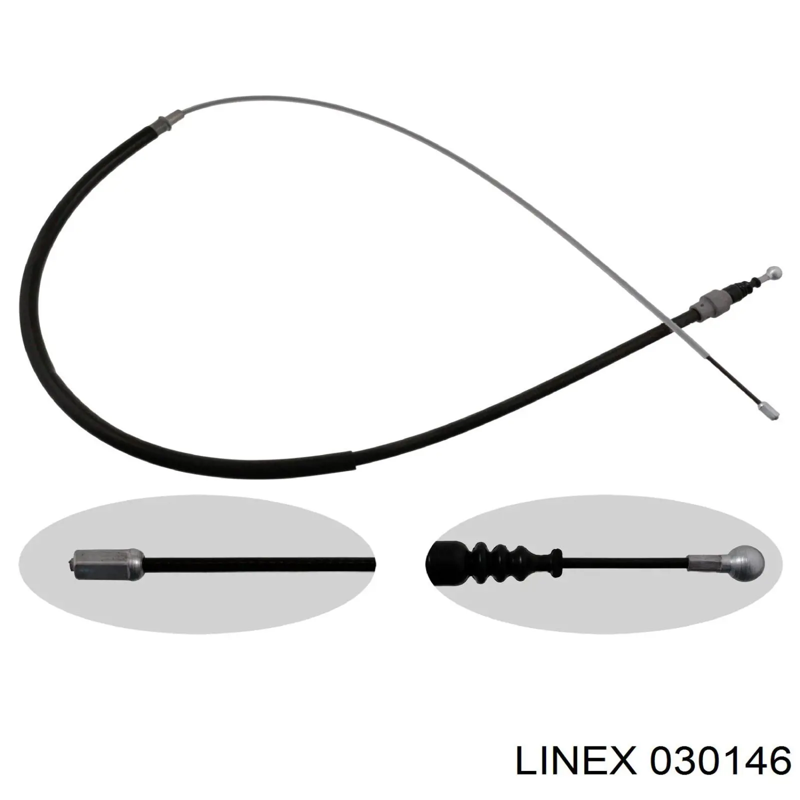 Трос стоянкового гальма задній лівий Linex 030146 ціна, від 6.95 USD