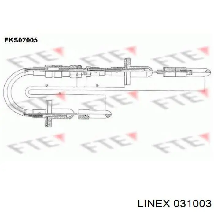 031003 Linex Трос зчеплення