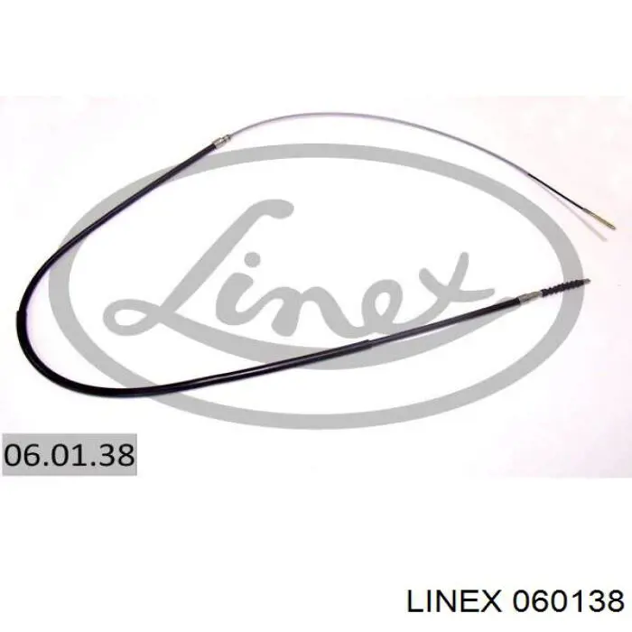 Трос стоянкового гальма задній лівий Linex 060138 ціна, від 7.18 USD
