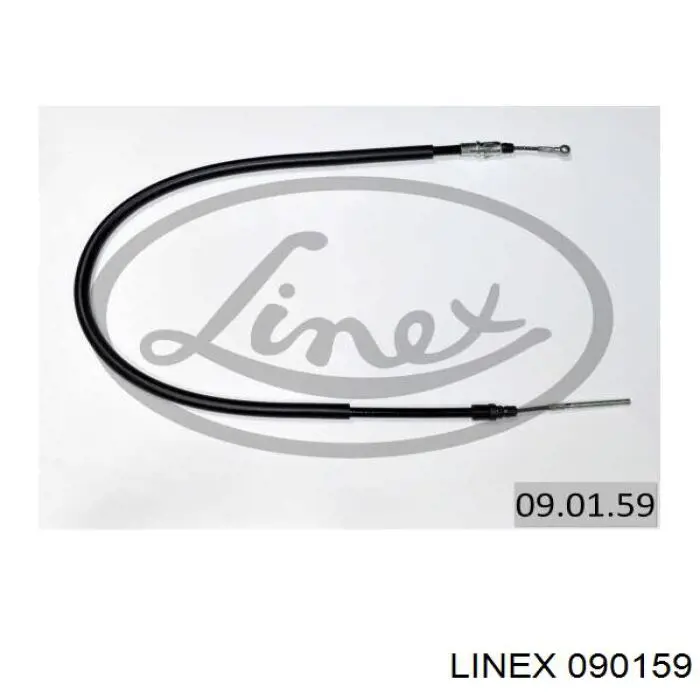 Трос стоянкового гальма задній лівий Linex 090159 ціна, від 11.52 USD