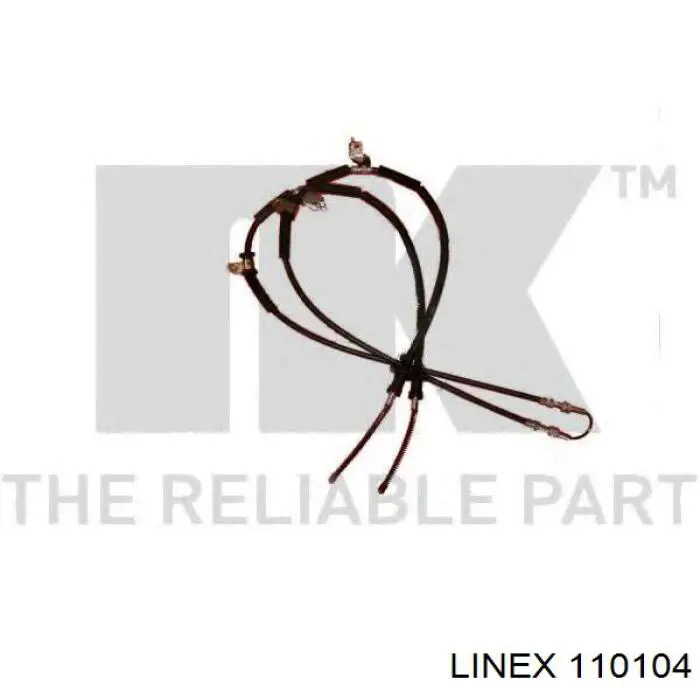 Трос ручного гальма задній, правий/лівий Linex 110104 ціна, від 16.98 USD