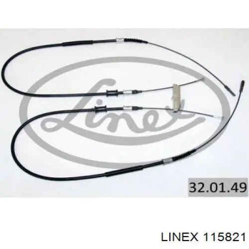 Трос керування обігрівачем (пічкою), силою потоку повітря Linex 115821 ціна, від 4.48 USD