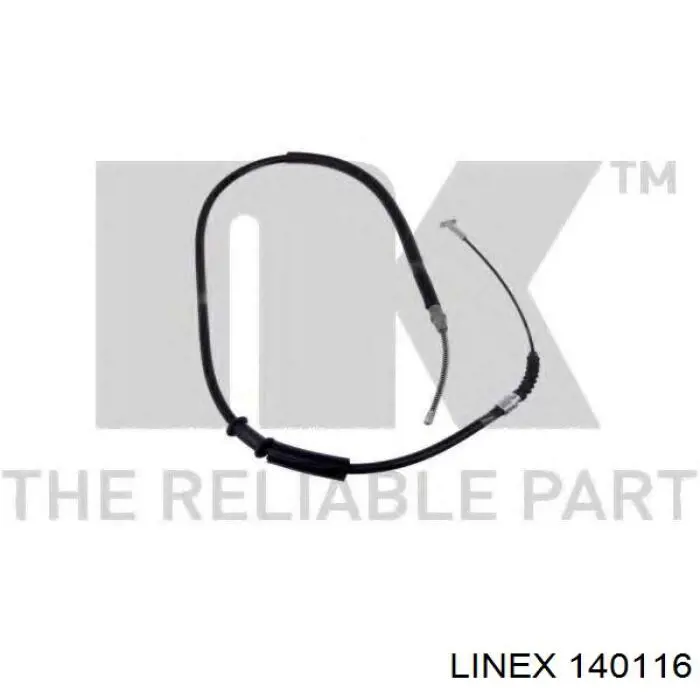 Трос стоянкового гальма задній правий Linex 140116 ціна, від 7.73 USD