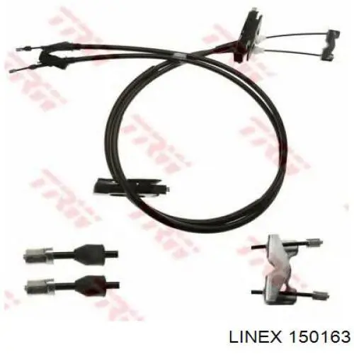 Трос ручного гальма задній, правий/лівий Linex 150163 ціна, від 25.38 USD