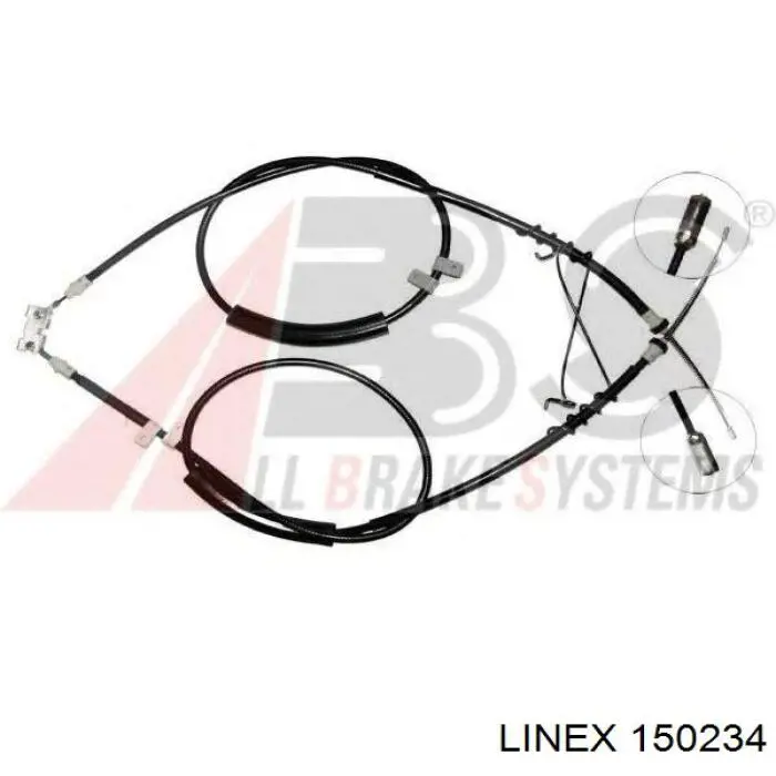 Трос ручного гальма задній, правий/лівий Linex 150234 ціна, від 33.06 USD