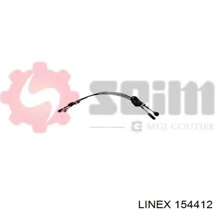 Трос перемикання передач, здвоєний Linex 154412 ціна, від 65.78 USD