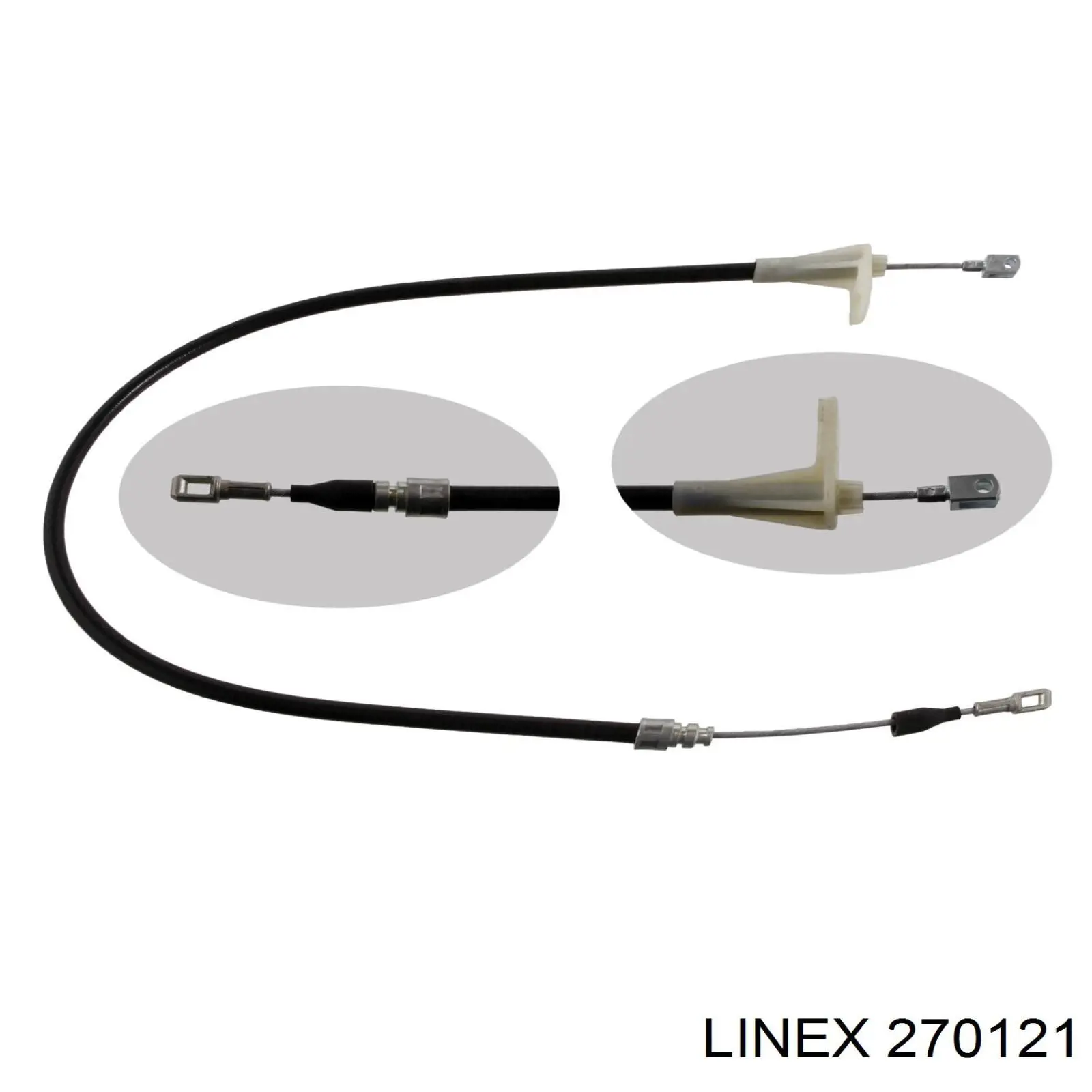 Трос ручного гальма задній, правий/лівий Linex 270121 ціна, від 9.69 USD