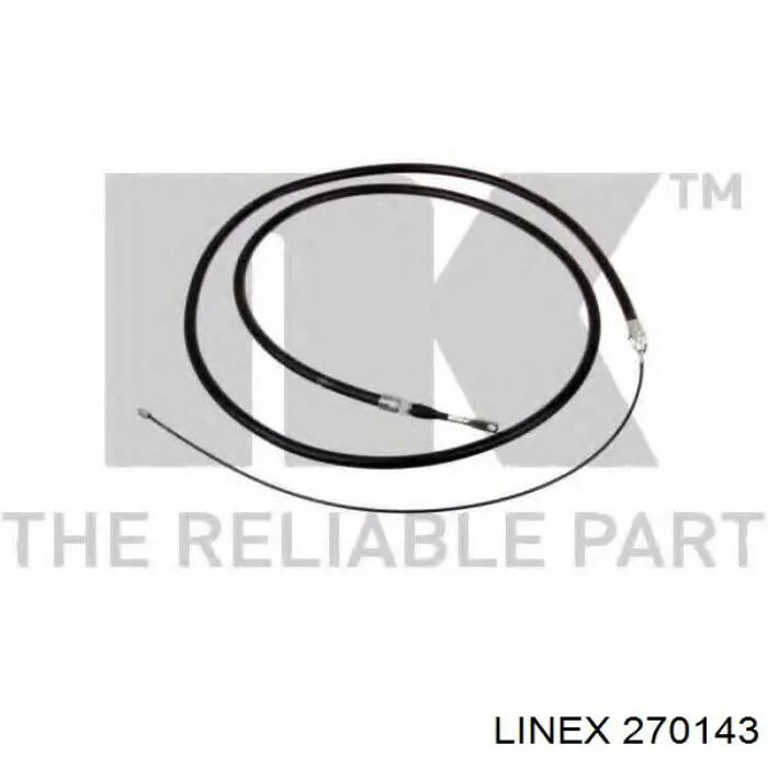 Трос ручника передній Mercedes A1244201085