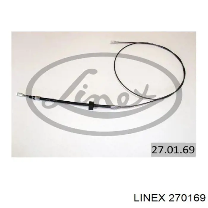 Купити 270169 Linex Трос ручного гальма передній