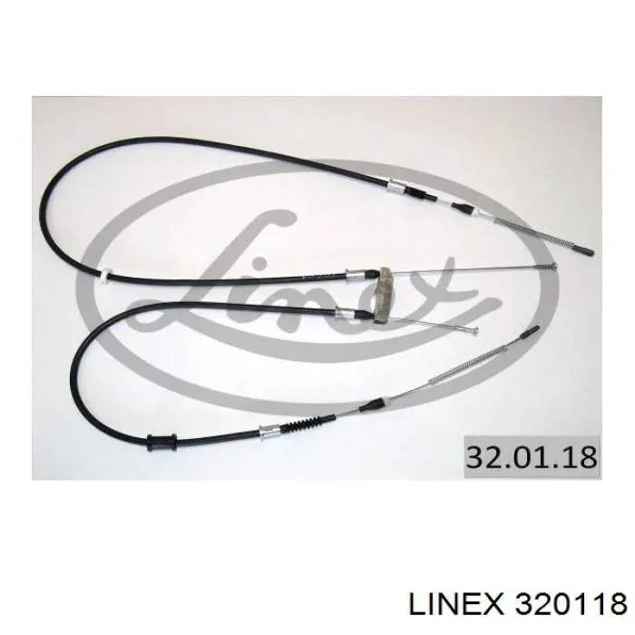 Трос ручного гальма задній, правий/лівий Linex 320118 ціна, від 15.76 USD