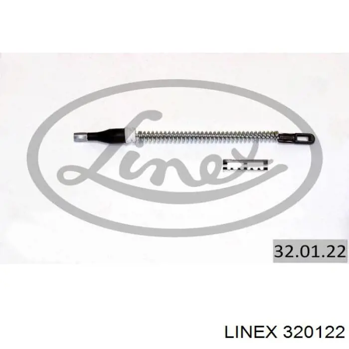 Трос ручного гальма задній, правий/лівий Linex 320122 ціна, від 3.49 USD