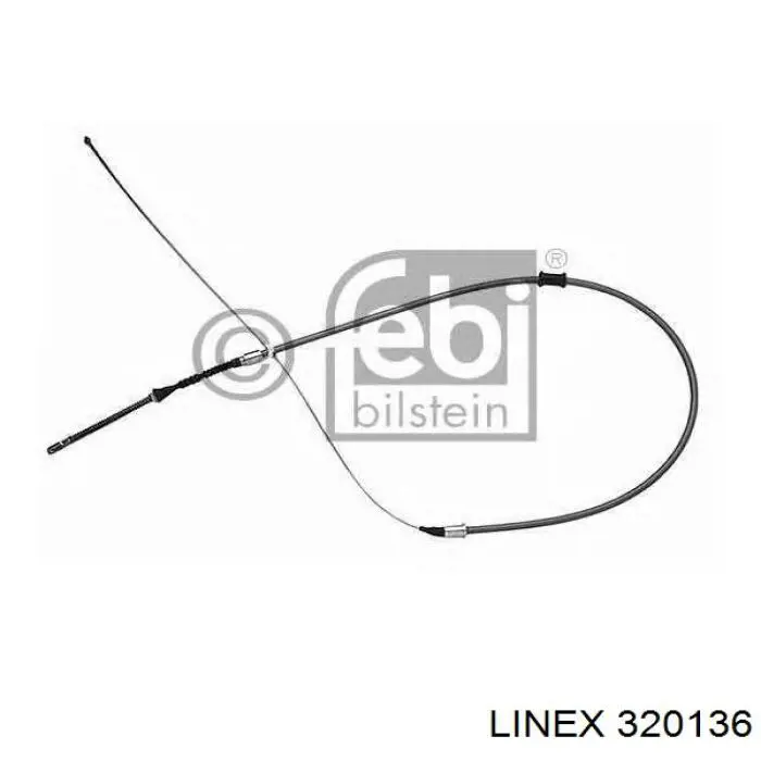 Трос стоянкового гальма задній правий Linex 320136 ціна, від 9.98 USD