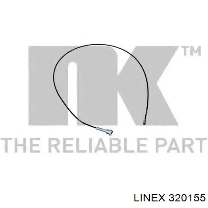 Трос стоянкового гальма задній правий Linex 320155 ціна, від 3.30 USD