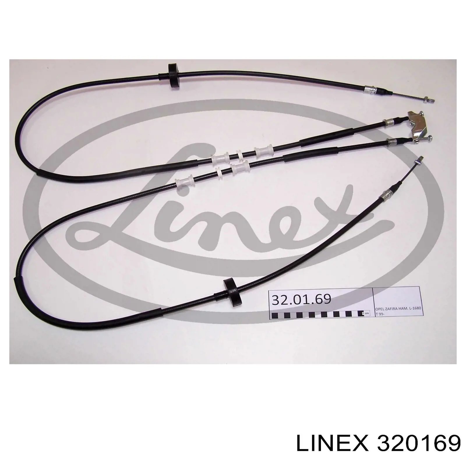Купити 320169 Linex Трос ручного гальма задній, правий/лівий