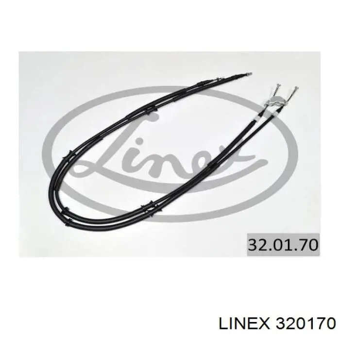320170 Linex Трос ручного гальма задній, правий/лівий
