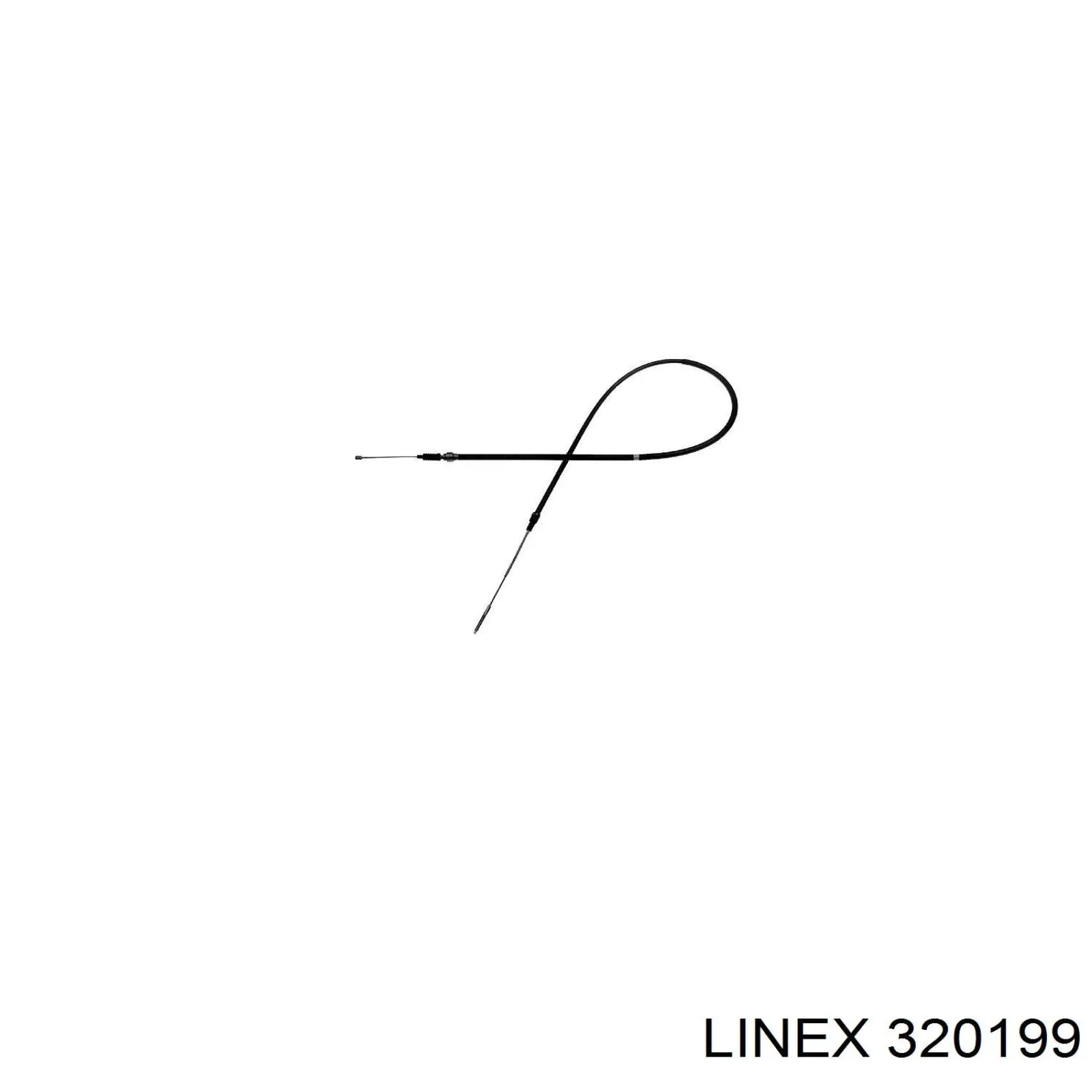 Трос ручного гальма задній, правий/лівий Linex 320199 ціна, від 22.16 USD