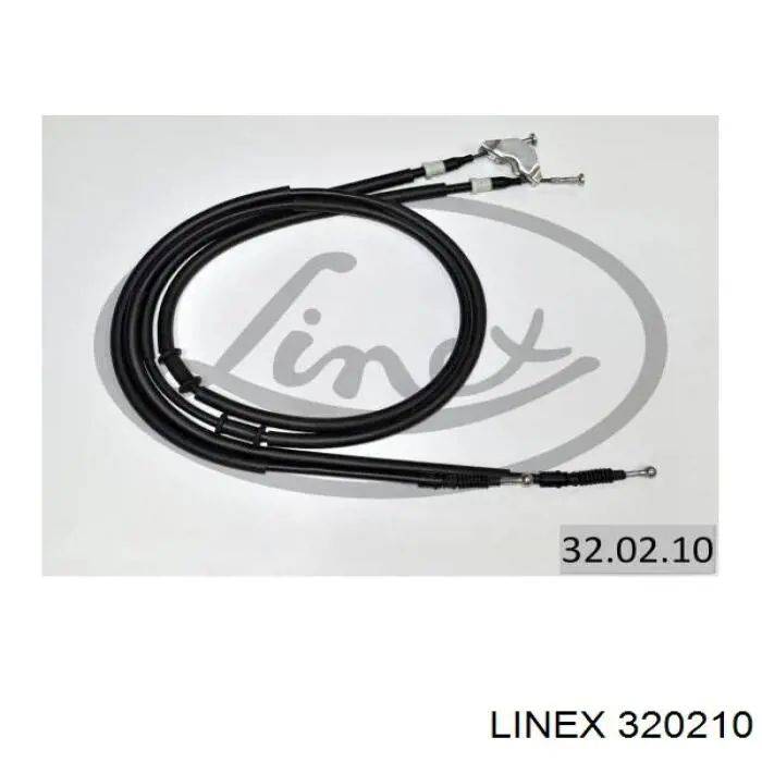Трос ручного гальма задній, правий/лівий Linex 320210 ціна, від 22.83 USD