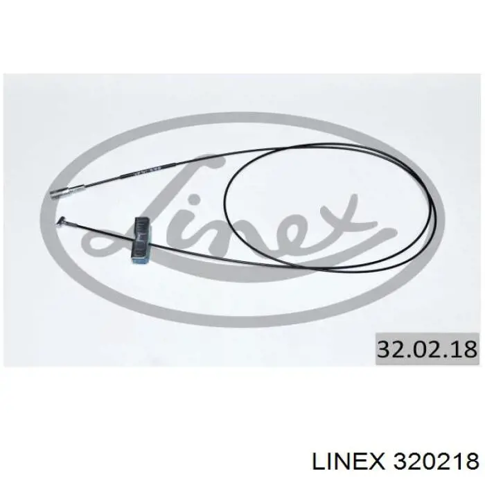 Трос стоянкового гальма передній Linex 320218 ціна, від 8.34 USD