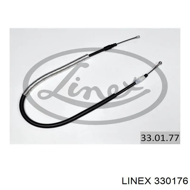 Трос стоянкового гальма задній лівий Linex 330176 ціна, від 9.66 USD