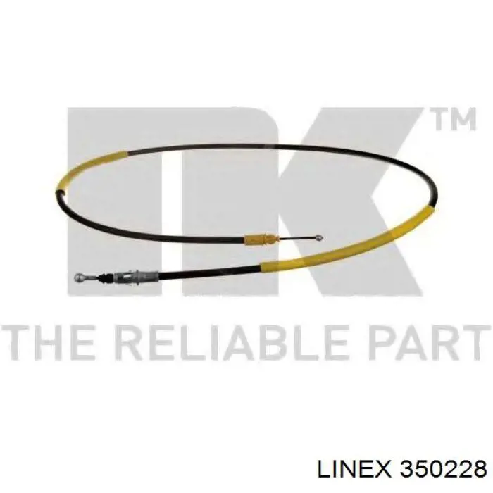 Трос ручного гальма задній, правий 350228 Linex