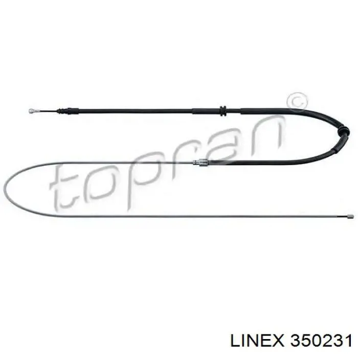 Трос ручного гальма задній, правий/лівий Linex 350231 ціна, від 11.32 USD