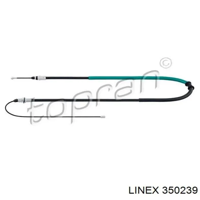 Трос ручного гальма задній, правий/лівий Linex 350239 ціна, від 12.37 USD