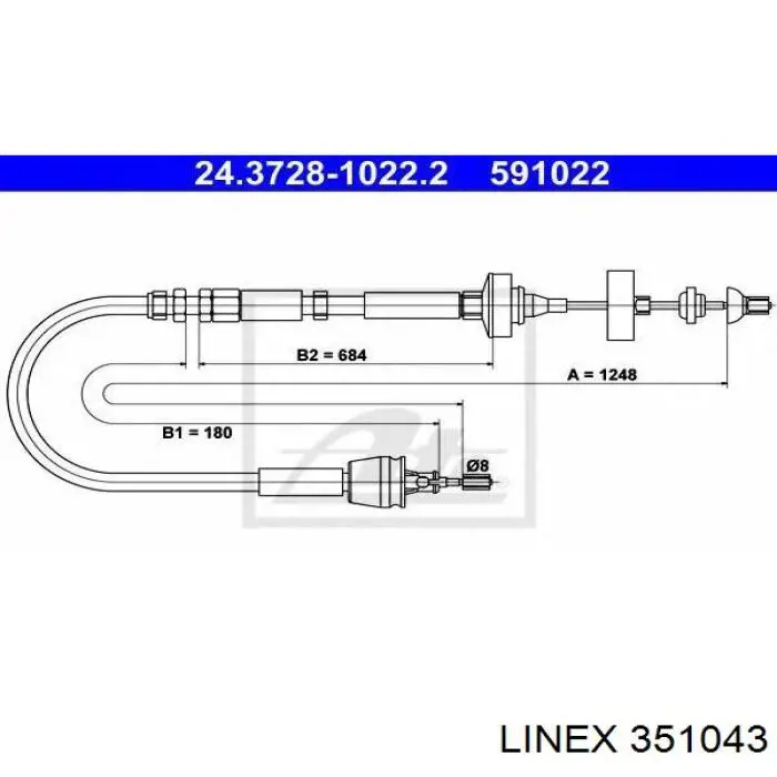 Тросик зчеплення Stellox 2998311SX
