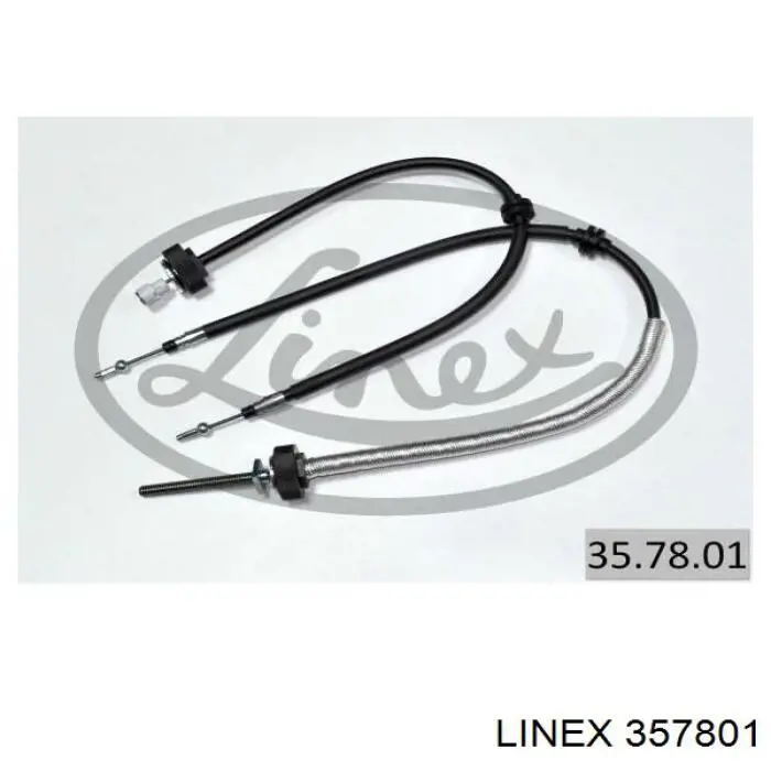 Трос ручного гальма задній, правий/лівий Linex 357801 ціна, від 64.58 USD