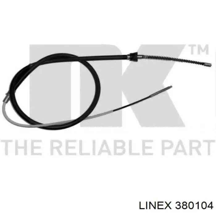 Трос ручного гальма задній, правий/лівий Linex 380104 ціна, від 8.97 USD