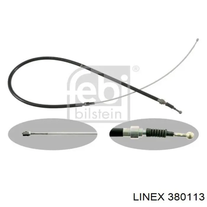 Трос ручного гальма задній, правий/лівий Linex 380113 ціна, від 7.23 USD