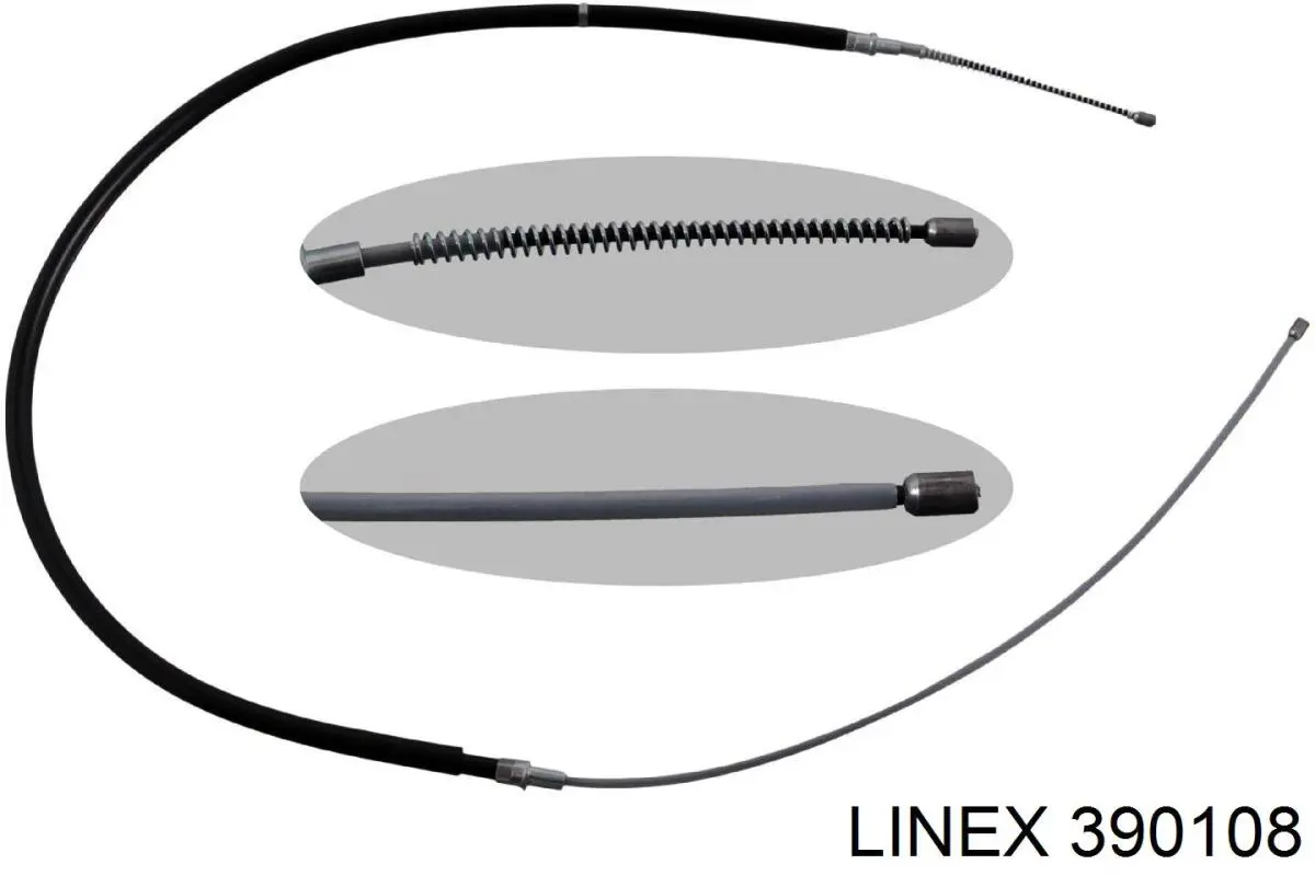 Трос ручного гальма задній, правий/лівий 390108 Linex