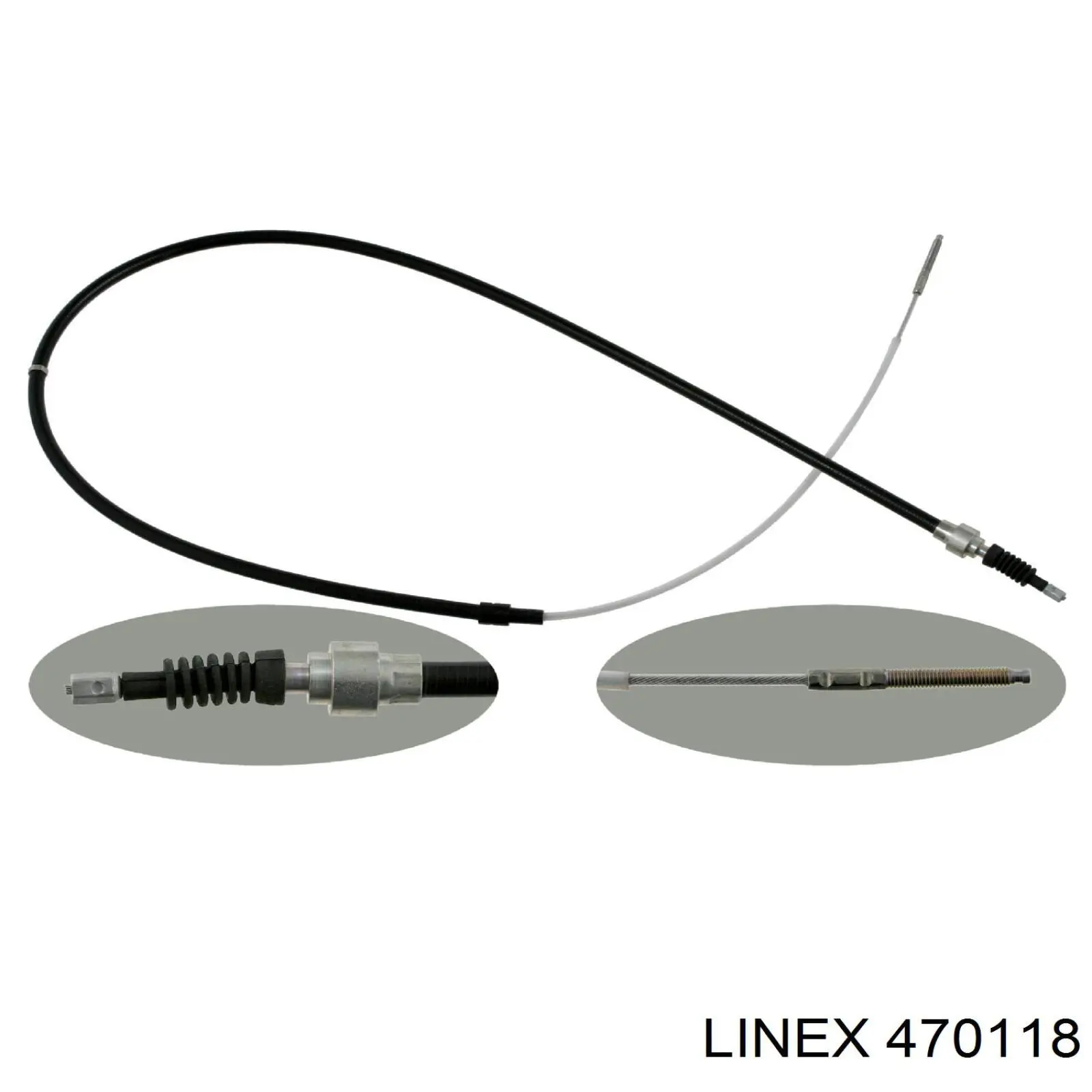Купити 470118 Linex Трос ручного гальма задній, правий/лівий