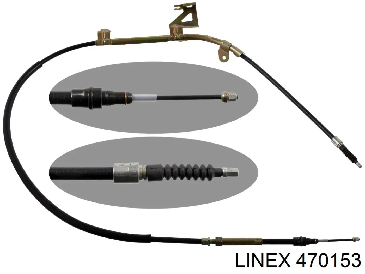 Купити 470153 Linex Трос ручного гальма задній, правий
