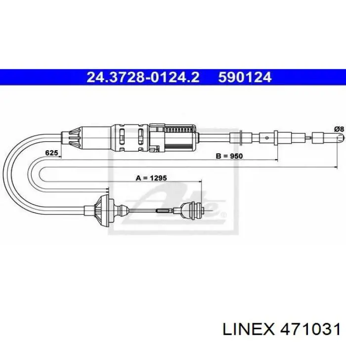 471031 Linex Трос зчеплення