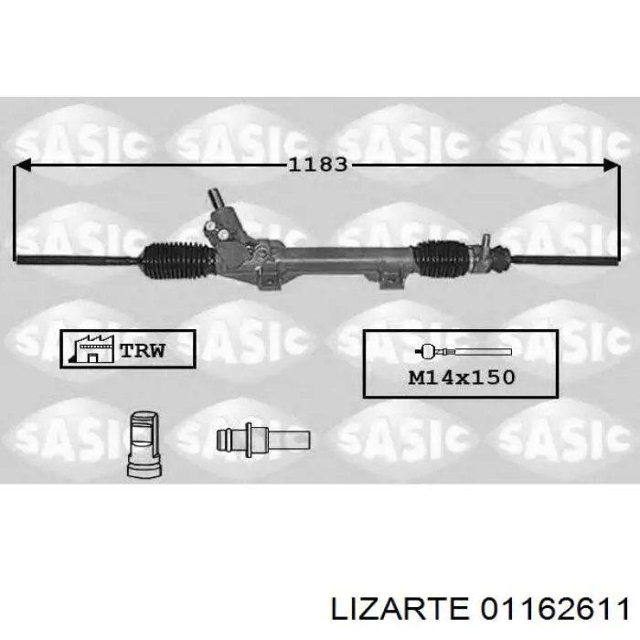 Рейка рульова 01162611 Lizarte