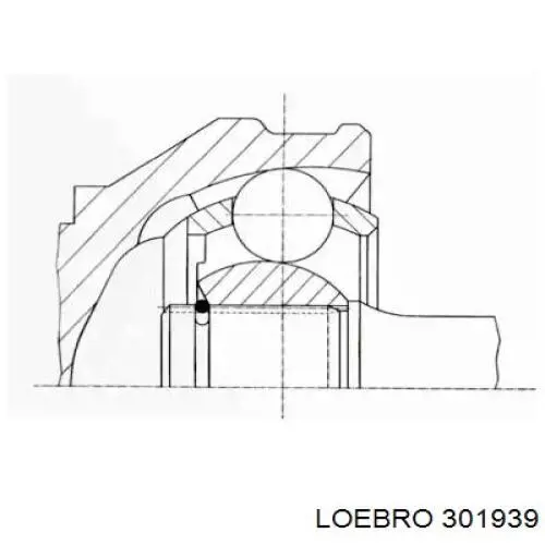 ШРУС зовнішній передній 301939 Loebro