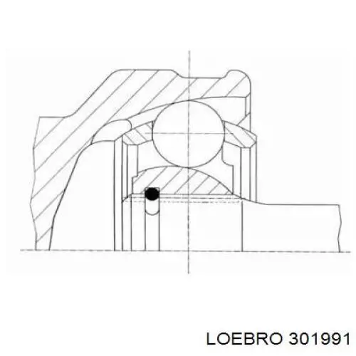 ШРУС зовнішній передній 301991 Loebro
