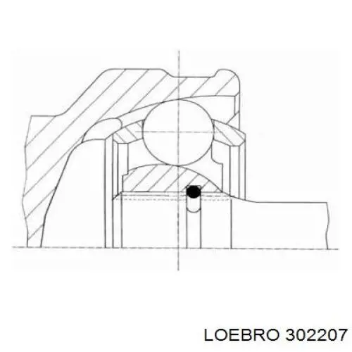 302207 Loebro шрус внутрішній, передній