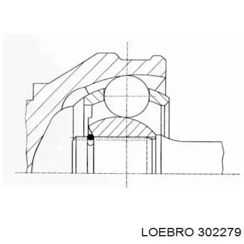 ШРУС внутрішній, задній 302279 Loebro