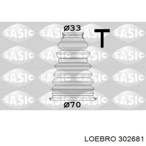 302681 Loebro пильник шруса зовнішній, передній піввісі