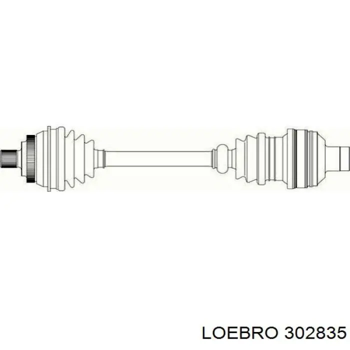 Купити 302835 Loebro Піввісь права