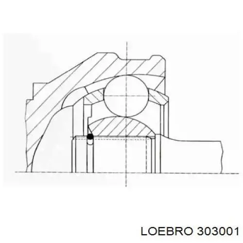 Купити 303001 Loebro Шарнір приводу зовнішній