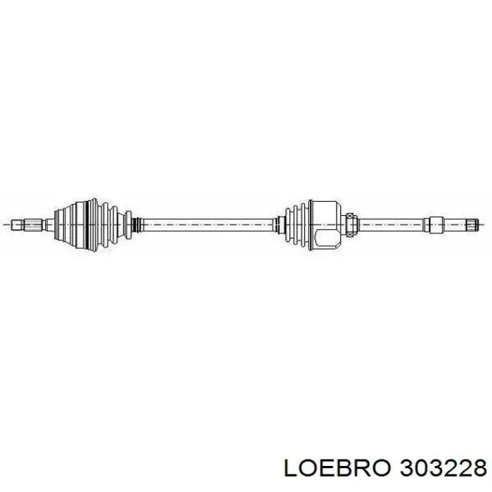 Купити 303228 Loebro Ліва піввісь