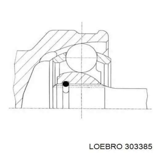 ШРУС зовнішній передній 303385 Loebro