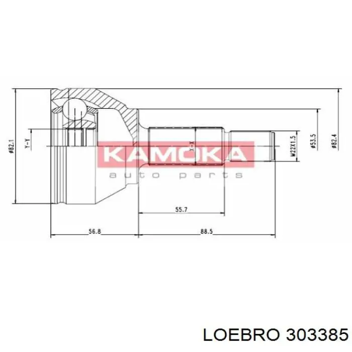 Купити 303385 Loebro Шарнір приводу зовнішній
