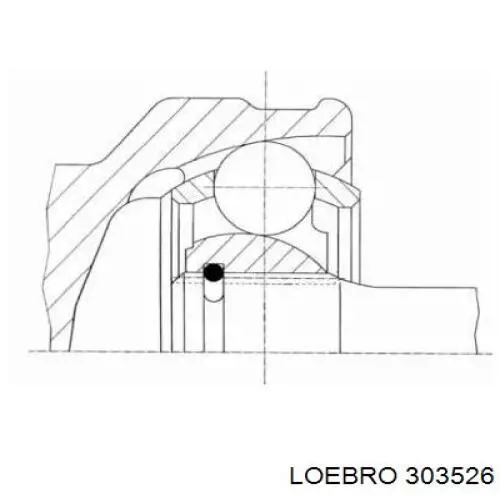303526 Loebro шрус зовнішній передній